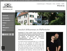 Tablet Screenshot of pfaffenkeller.de